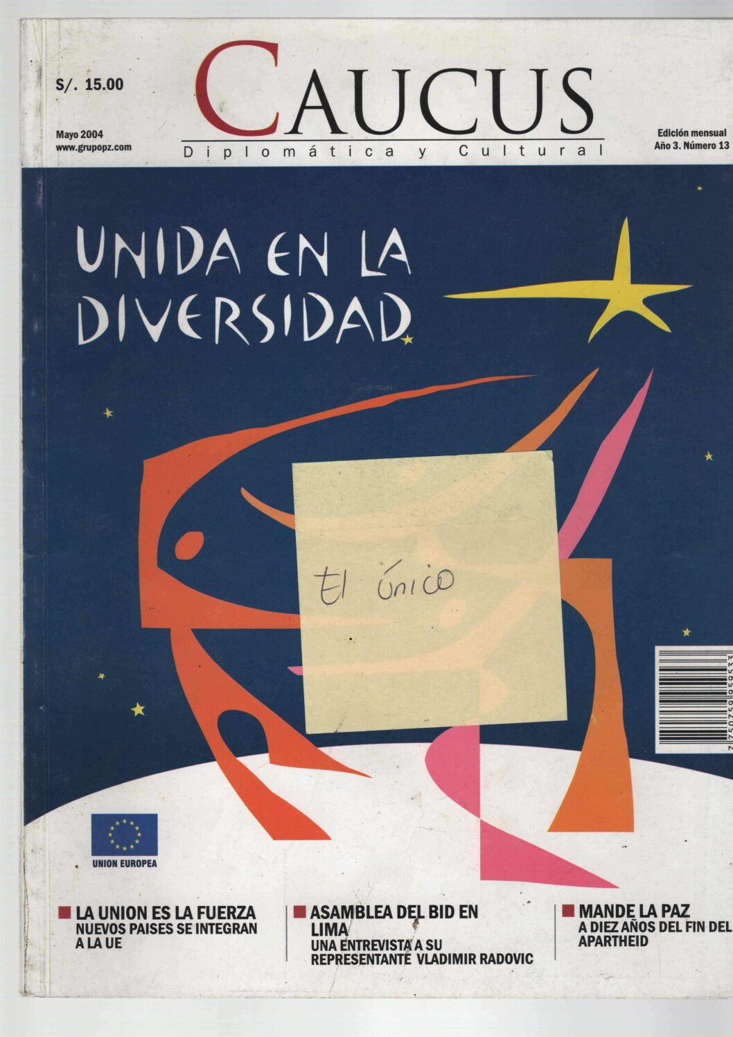 Portada de Caucus mensual N.° 13