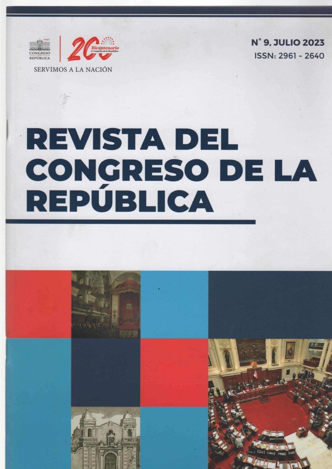 Portada de Revista del Congreso de la República N.° 9 · Julio 2023